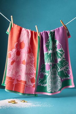Pop Art Pets Jacquard Dish Towels, Set of 2