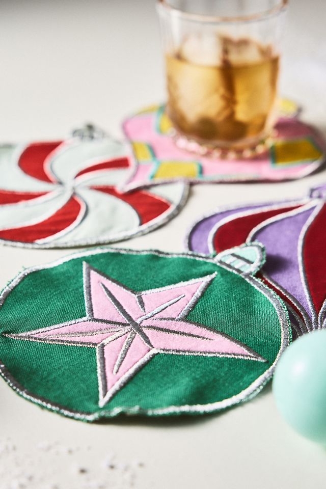 Tinsel Cocktail Napkins, Set of 4 #1