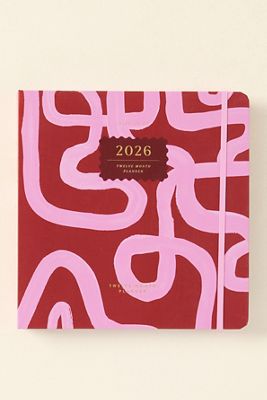 Magenta 2026 Squiggle Hardcover Planner