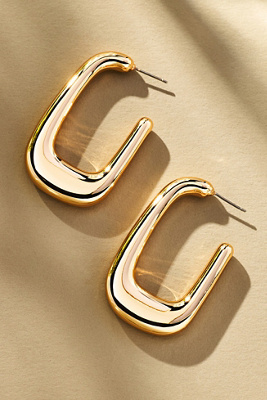 By Anthropologie Mod Square Hoop Earrings