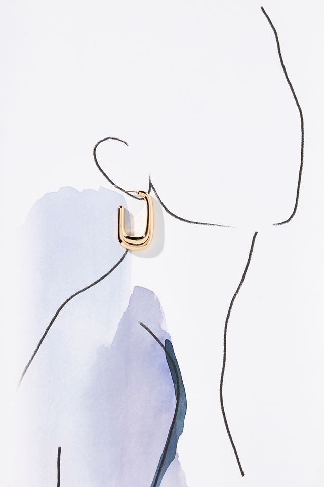 Mod Square Hoop Earrings #5