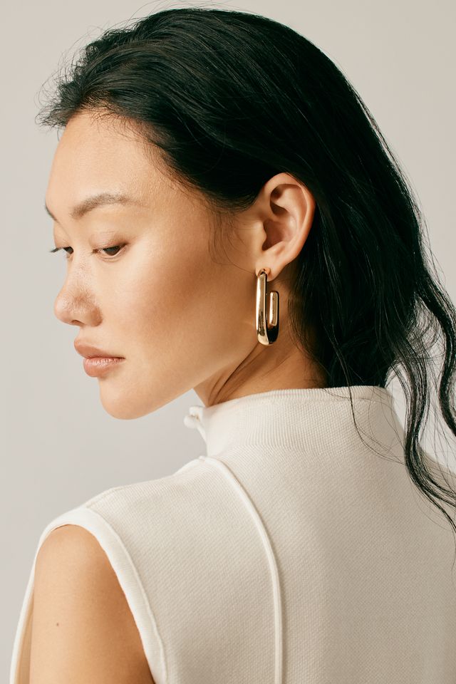 Mod Square Hoop Earrings #3