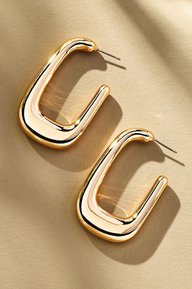 Mod Square Hoop Earrings #1
