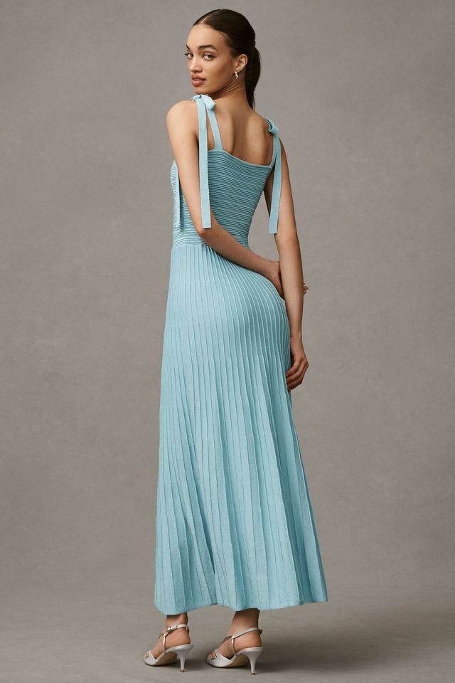 Endless Rose Pleated Tie-Strap Midi Dress #1