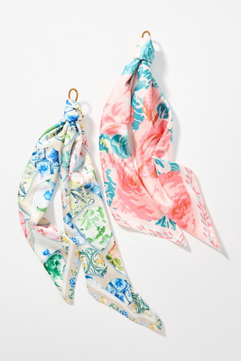 By Anthropologie Gardenia Floral Hair Scarf