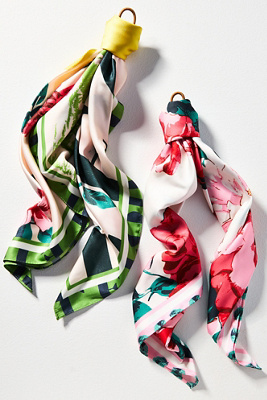 By Anthropologie Gardenia Floral Hair Scarf
