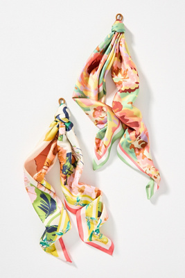 By Anthropologie Gardenia Floral Hair Scarf