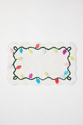 String Lights Tufted Bath Mat