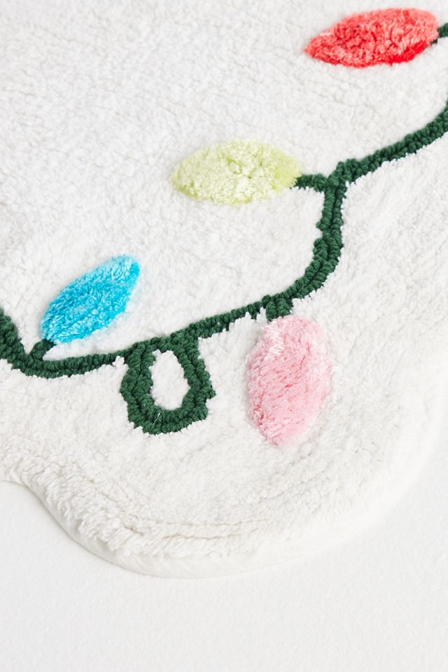 String Lights Tufted Bath Mat #1