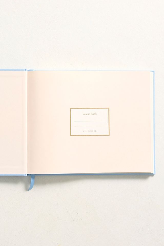 Embroidered Hydrangea Guest Book