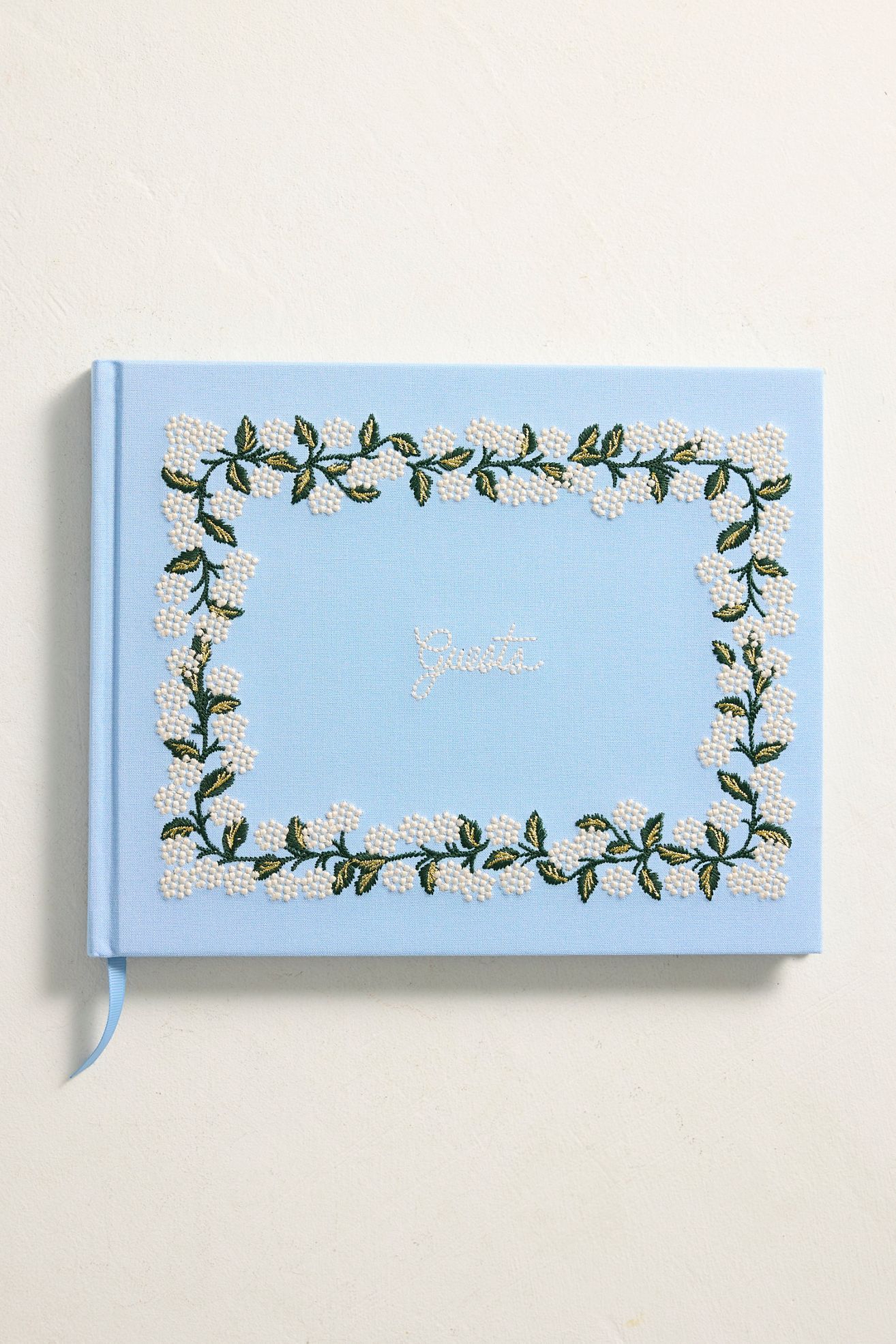Embroidered Hydrangea Guest Book - Multi, One Size
