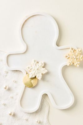 Blitzen Marble Gingerbread Serving Board
