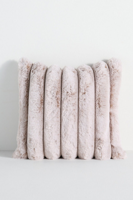 Tipped Puffer Faux-Fur Pillow product page