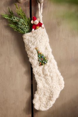 Knitted Holiday Icon Stocking