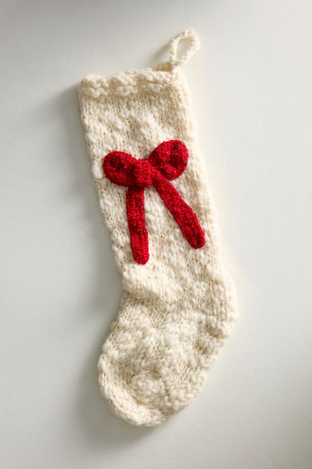 Knitted Holiday Icon Stocking #2