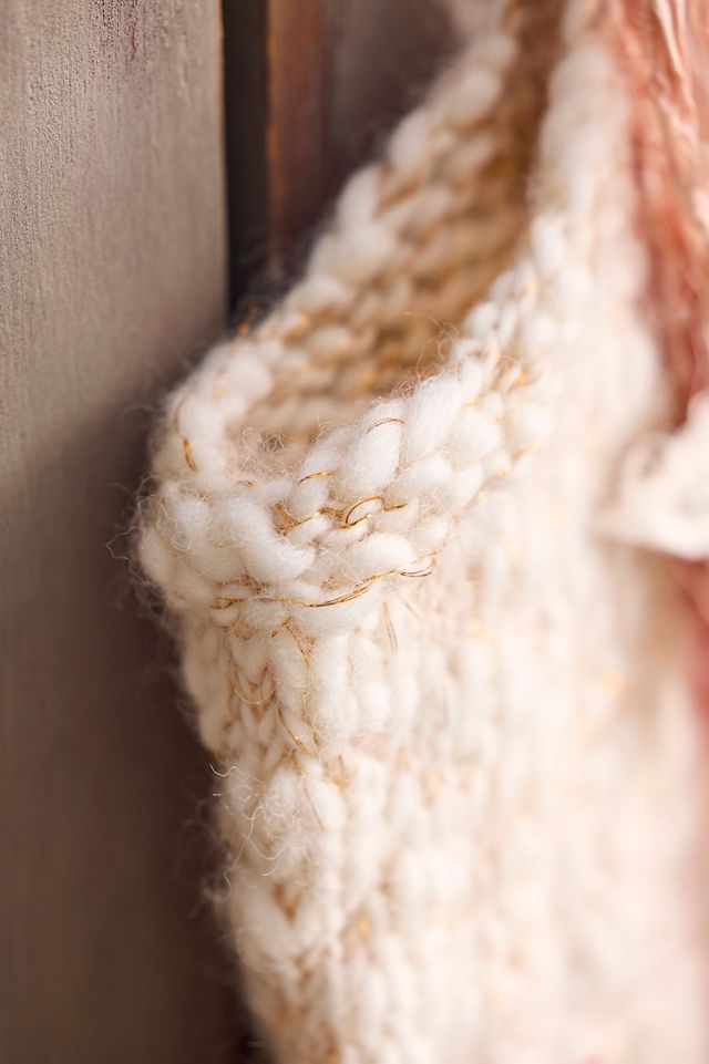 Knitted Metallic Stocking #1