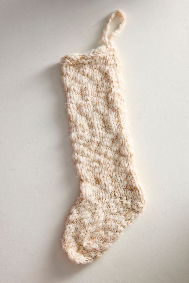 Knitted Metallic Stocking #2