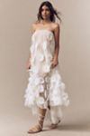 Helsi Athena Strapless 3D Floral High-Low Dress