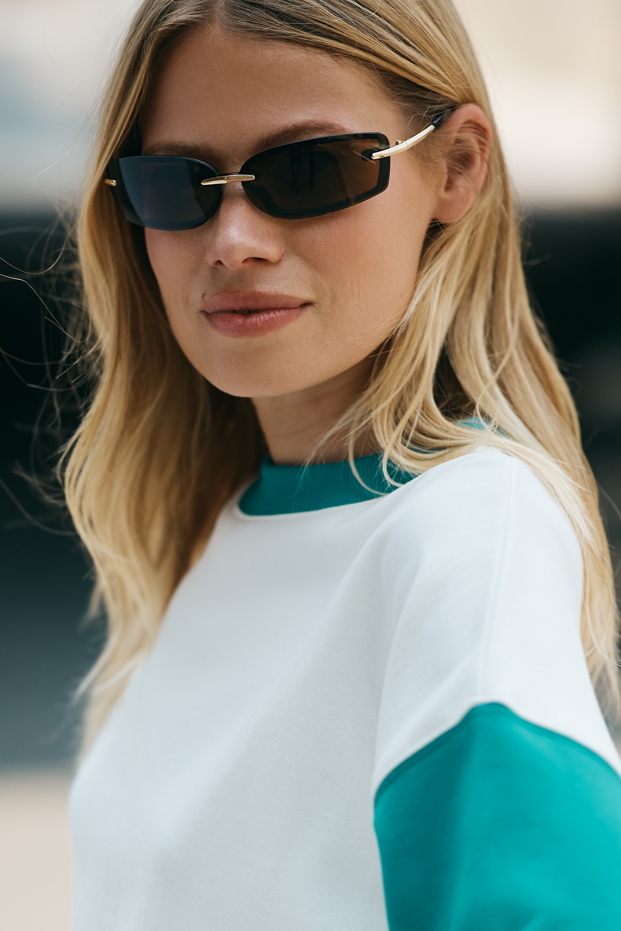 Fifth & Ninth Zuri Rectangle Sunglasses