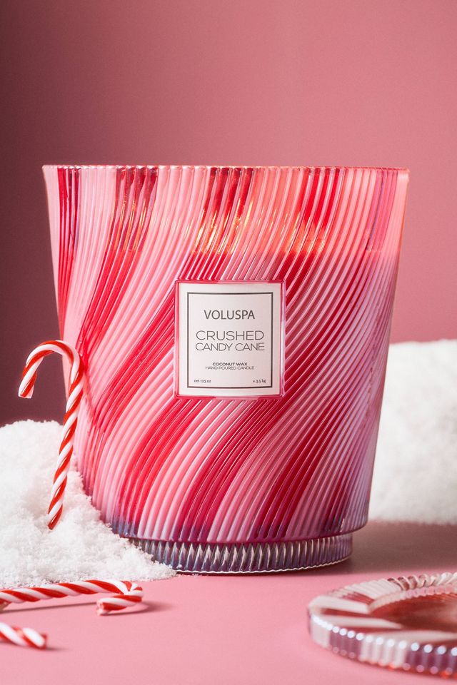 Voluspa Gourmand Crushed Candy Cane Boxed Glass Candle #3