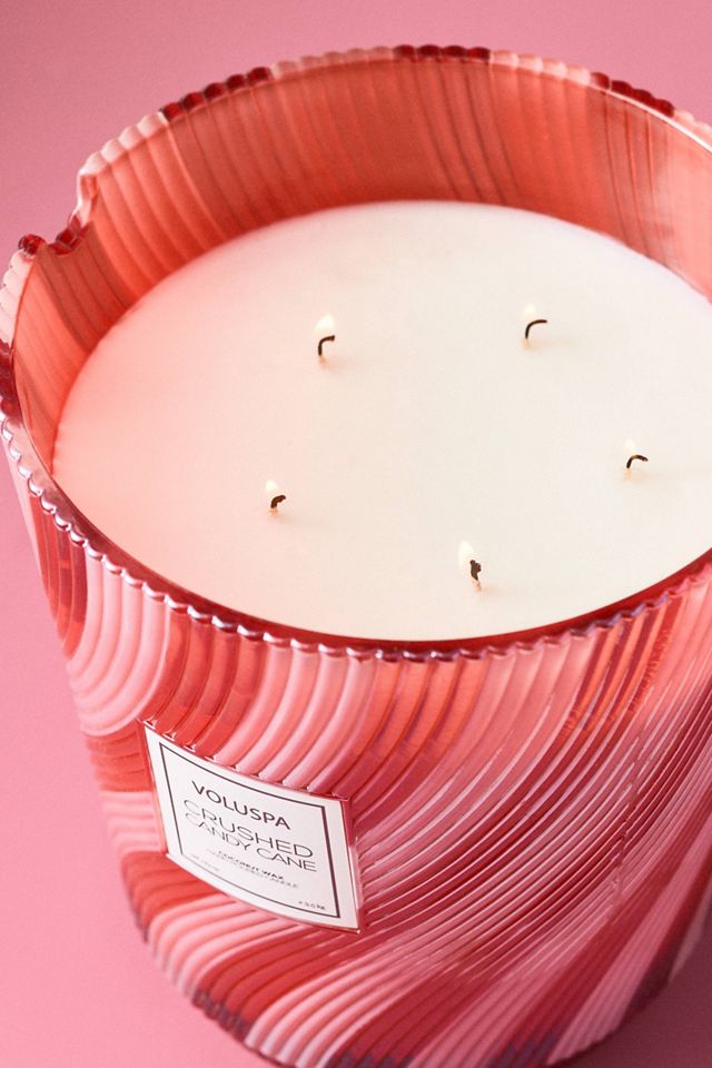 Voluspa Gourmand Crushed Candy Cane Boxed Glass Candle #4