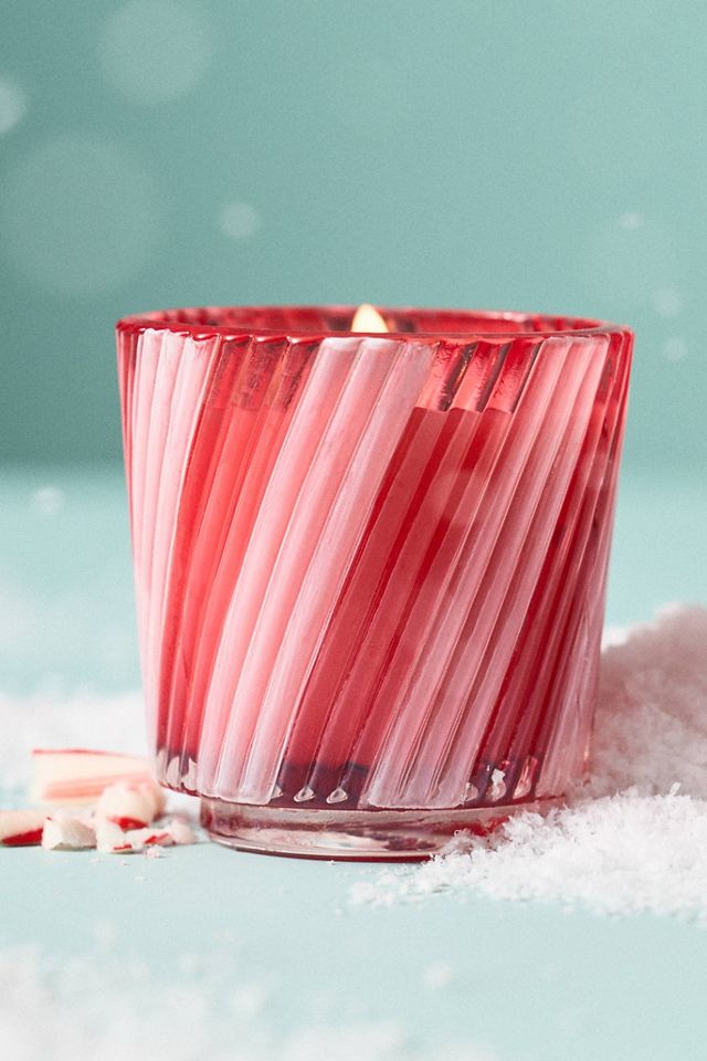 Voluspa Gourmand Crushed Candy Cane Boxed Glass Candle #5