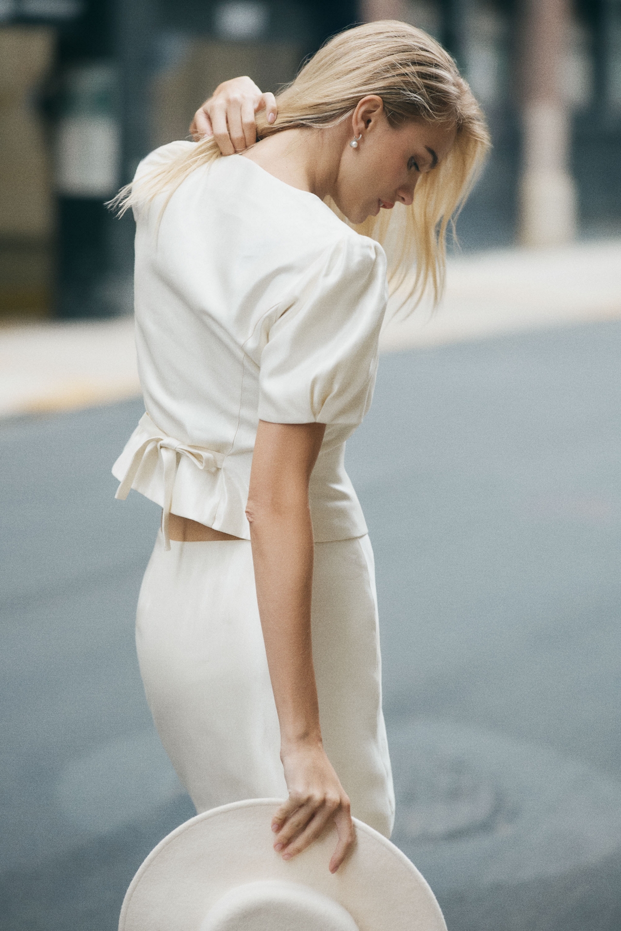 Reformation Mika Button-Front Top & Mini Skirt Set