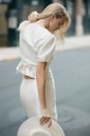 Reformation Mika Button-Front Top & Mini Skirt Set