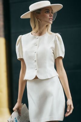 【Anthropologie】Reformation デリラ・デニム・ミディスカート Anthropologie】Reformation デリラ・デニム・ミディスカート