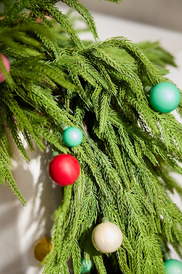 Faux Norfolk Pine Garland, Thick 108” #1