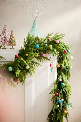 Faux Norfolk Pine Garland, Thick 108”