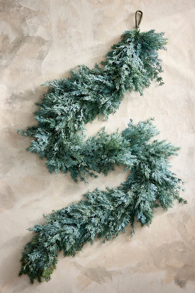 Faux Blue-Green Fir Garland, 9’ #2