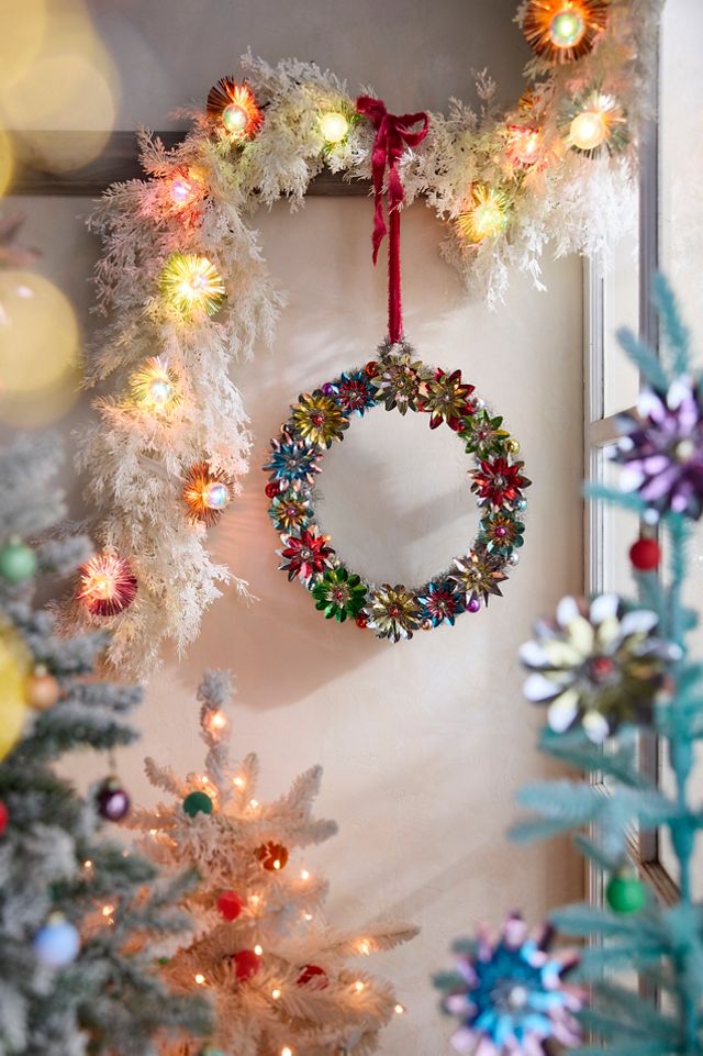 Faux Ivory Fir Garland, 108” #4
