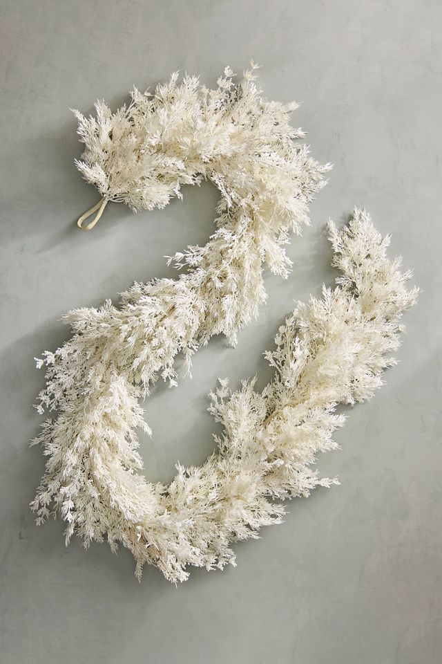 Faux Ivory Fir Garland, 108” #2