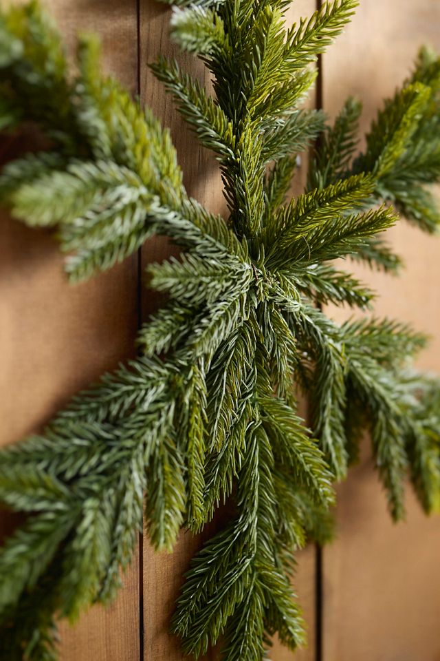 Faux Fir Snowflakes, Set of 2 Large #1