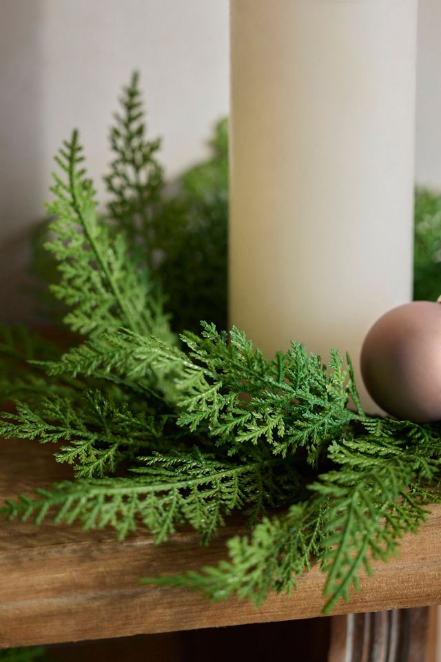 Mini Faux Cedar Wreaths, Set of 4 #2
