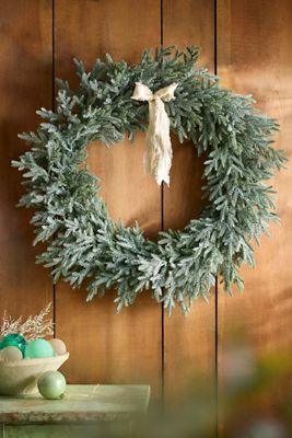 Faux Blue Spruce Wreath