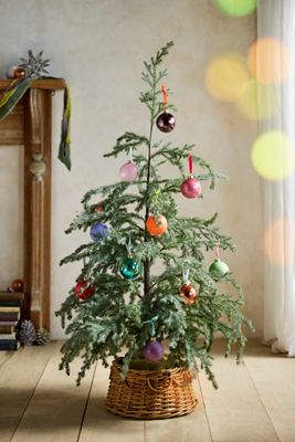 Faux Potted Pine Tree, 4’