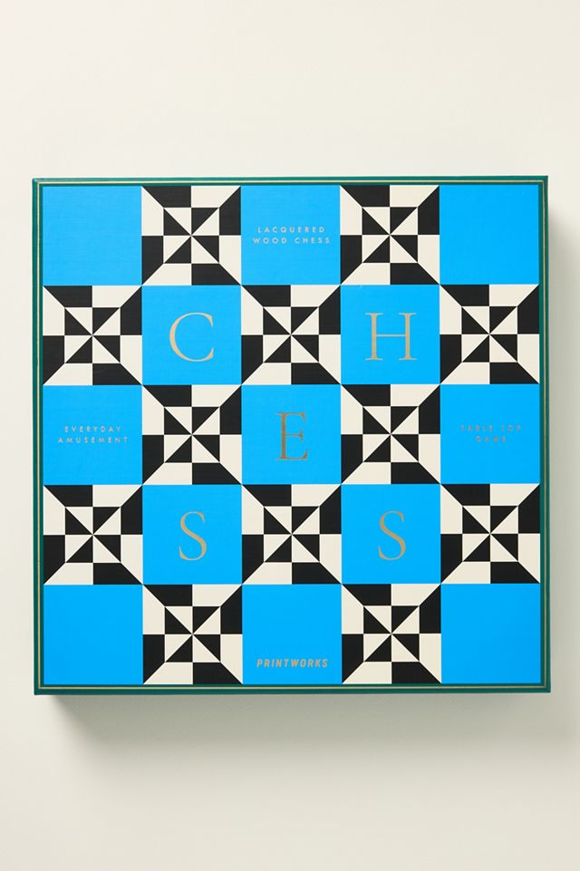 Printworks Lacquered Wood Chess Board Game #3