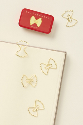 Mel Andrel Pasta Gold-plated Paper Clips
