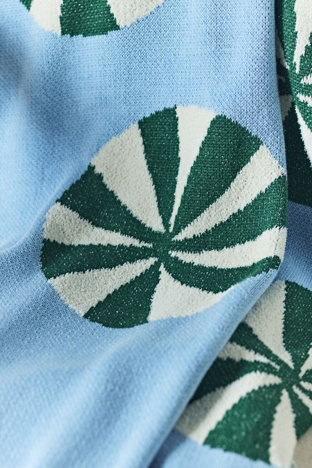 Bonnie Jacquard Knit Throw Blanket #3