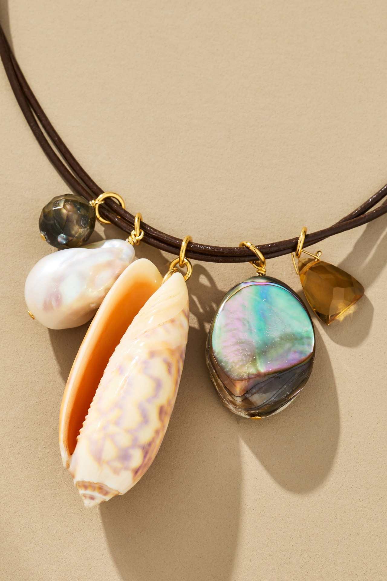 Chan Luu Leather Charm Necklace