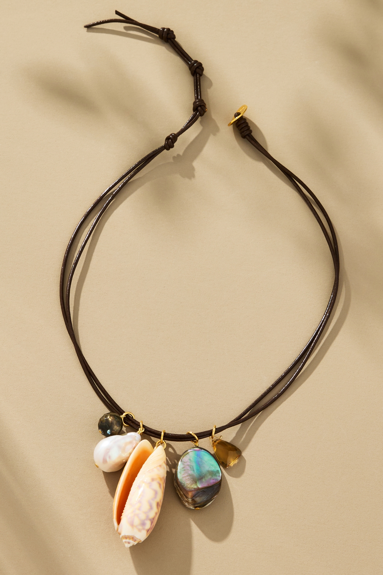 Chan Luu Leather Charm Necklace