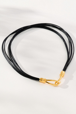 Chan Luu Severine Collar Necklace In Black