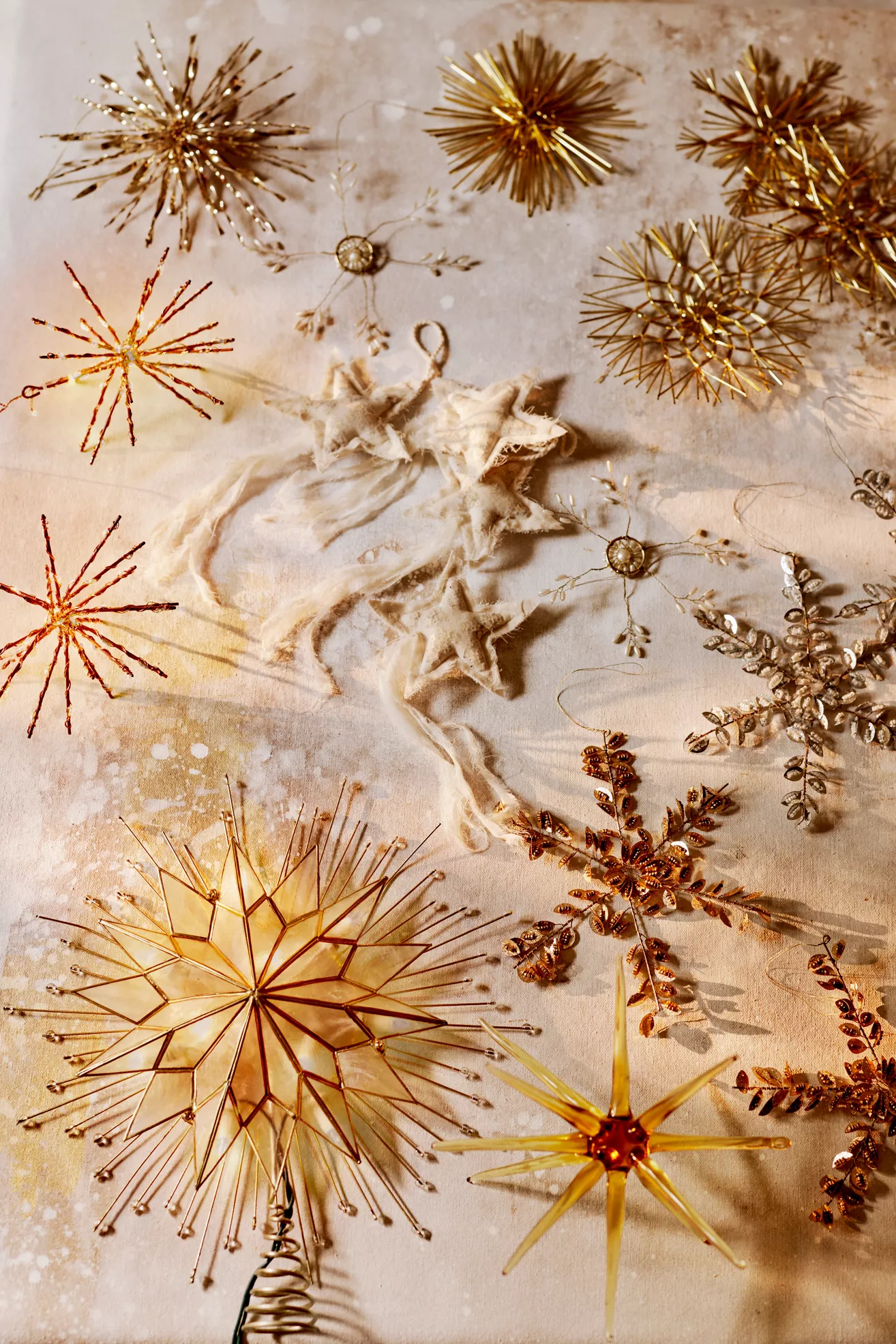 Terrain Pre-Lit Placuna Shell Star Tree Topper - thumbnail 2
