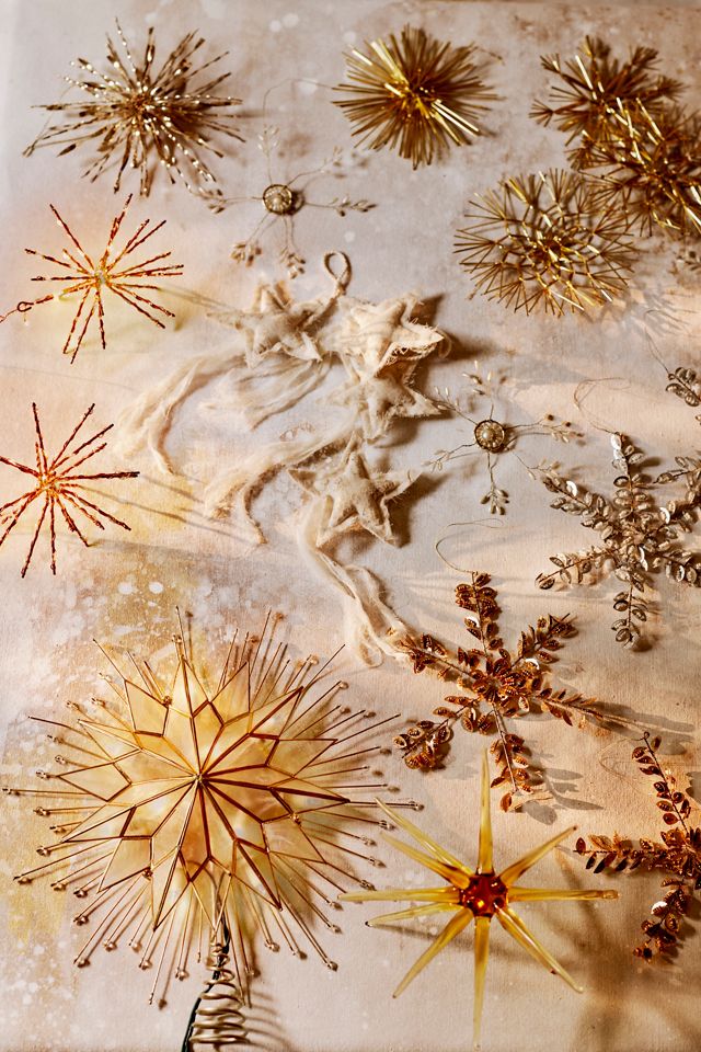 Pre-Lit Placuna Shell Star Tree Topper #1