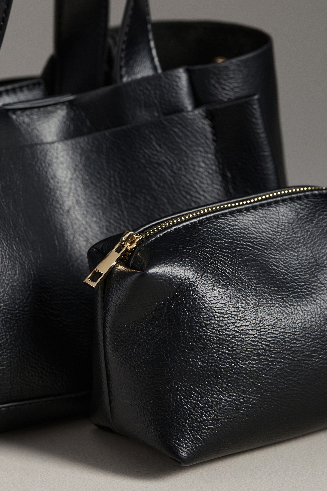 Faux-Leather Tote Bag
