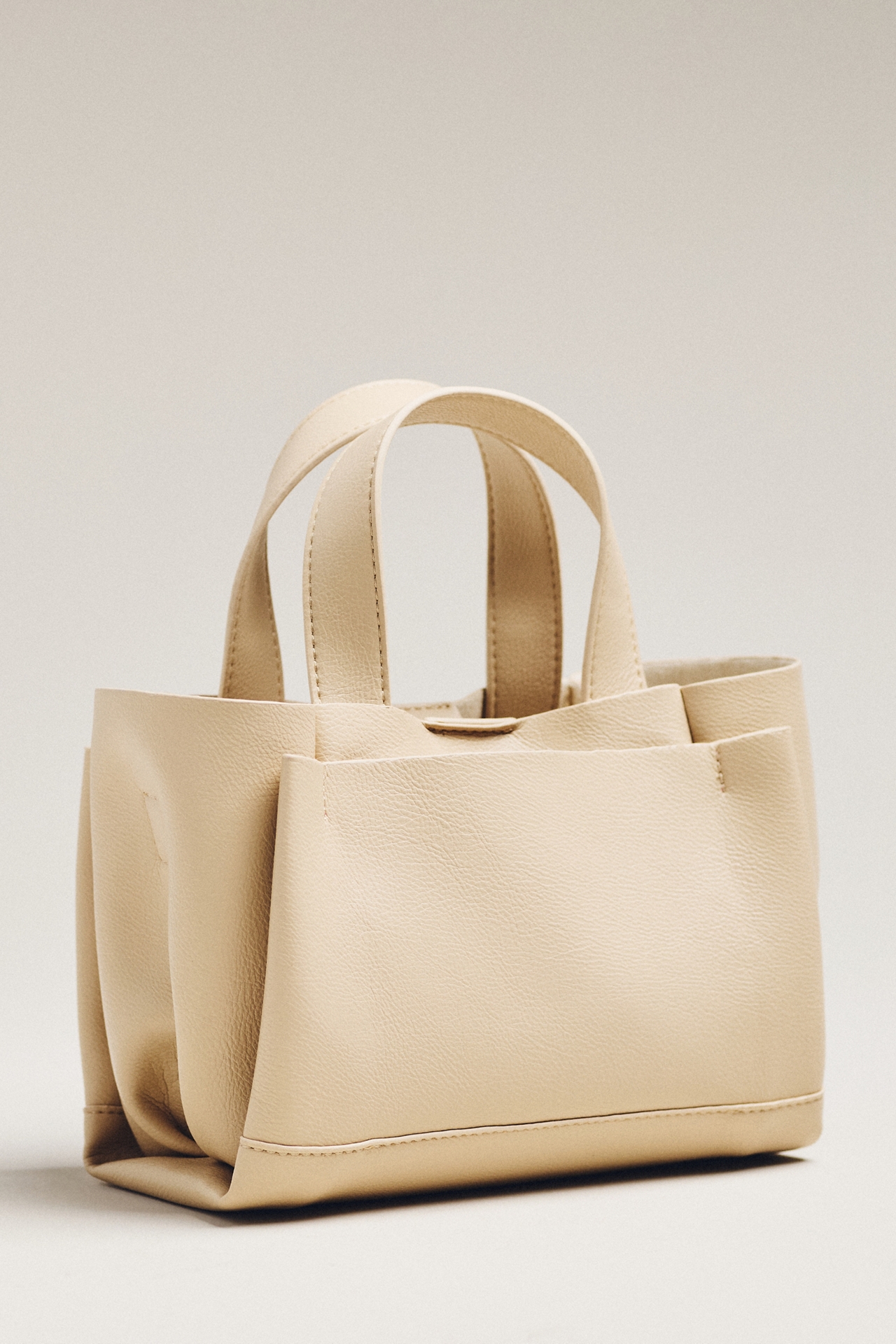 Faux-Leather Tote Bag