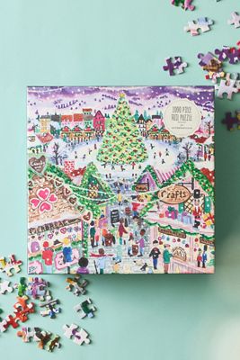 Michael Storrings Holiday Village Market 1000-Piece Foil Puzzle