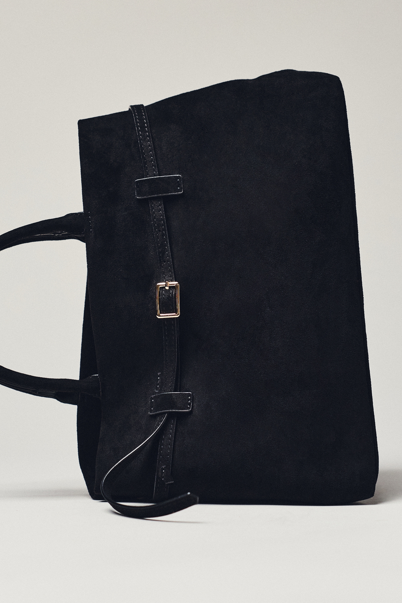 Faux-Suede Doctor Bag